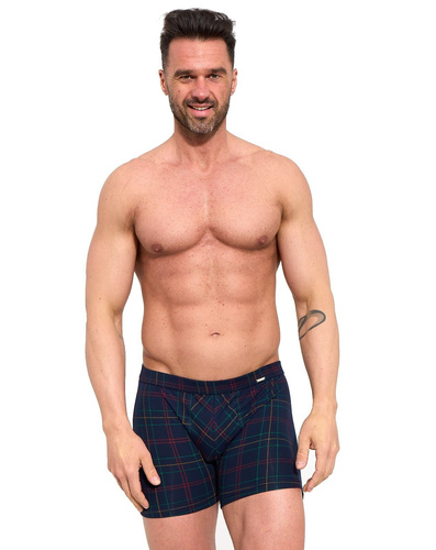 Boxer da uomo Cornette Prime 904/140 blu navy in cotone aderenti