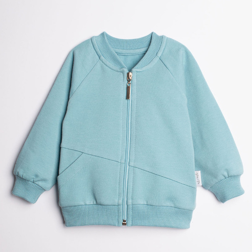223273 Nicol Felpa Bomber da Bambino in Cotone con Cerniera