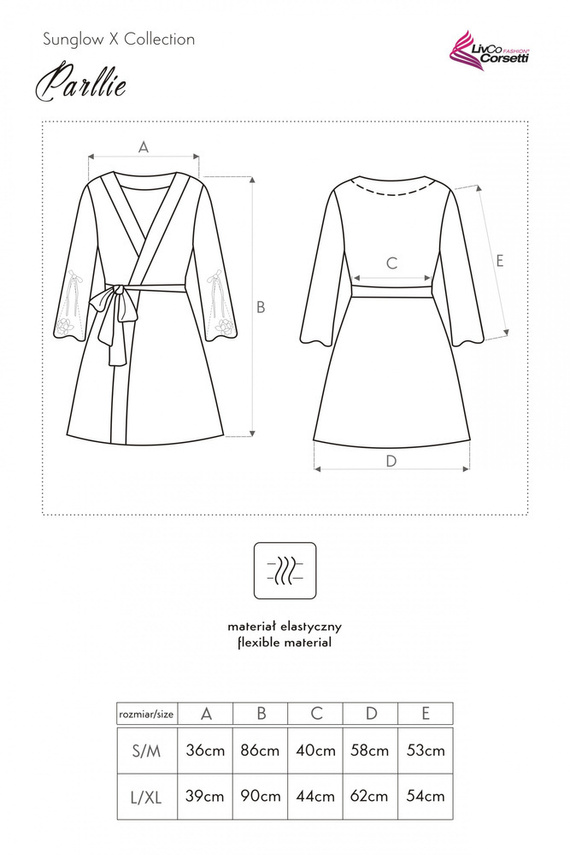 Parllie LC 90393-1 Vestaglia da donna Sunglow X Collection LivCo Corsetti