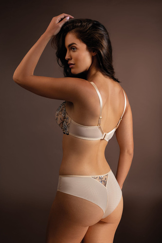 Reggiseno soft balconette Desert Flower LV-S69 Le Vernis beige ricamato