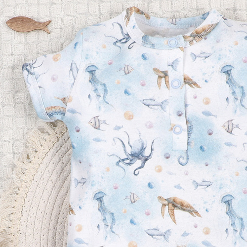 ABN-5452 Ramponi per bambini Sea Of Joy Nini - cotone organico, comodi bottoni a pressione