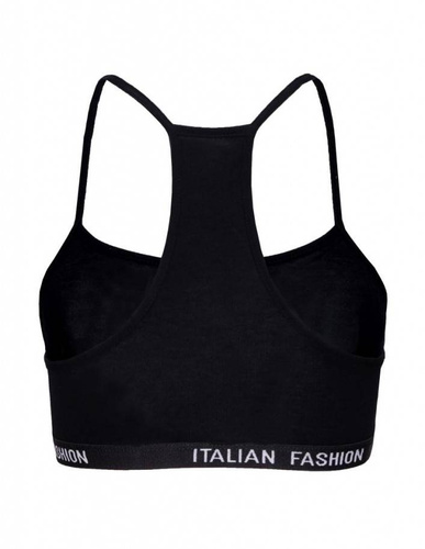 Nikola Reggiseno per bambine, spalline strette Moda italiana - nero