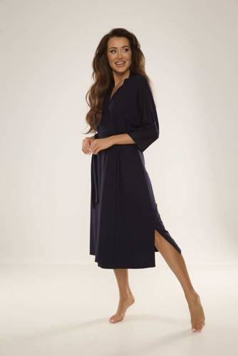942 Visa Vestaglia lunga De Lafense - blu navy