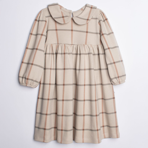 221168 Kiku Nicol elegante vestito in cotone a quadri per bambina