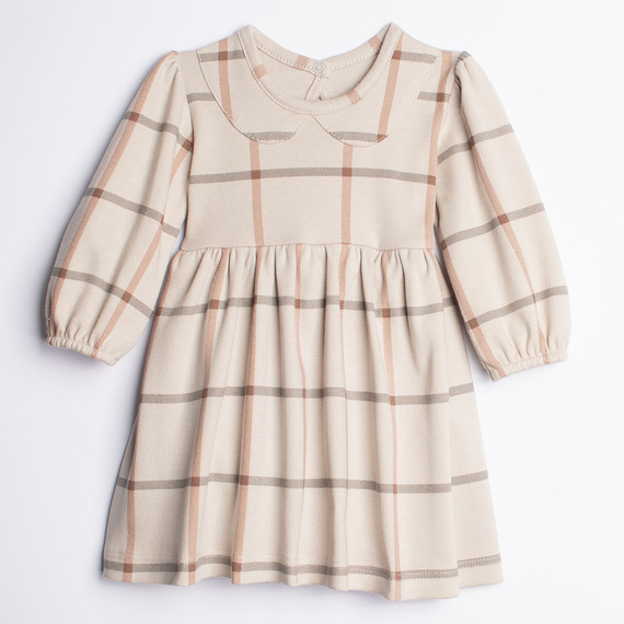 221160 Body vestito Kiku Nicol in cotone a quadri per bambina