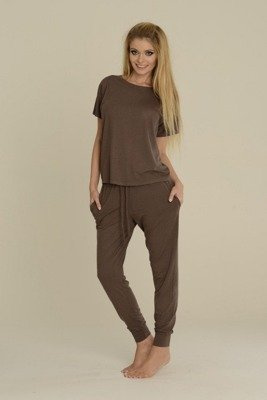 524 Pigiama da donna Paula De Lafense - mocca