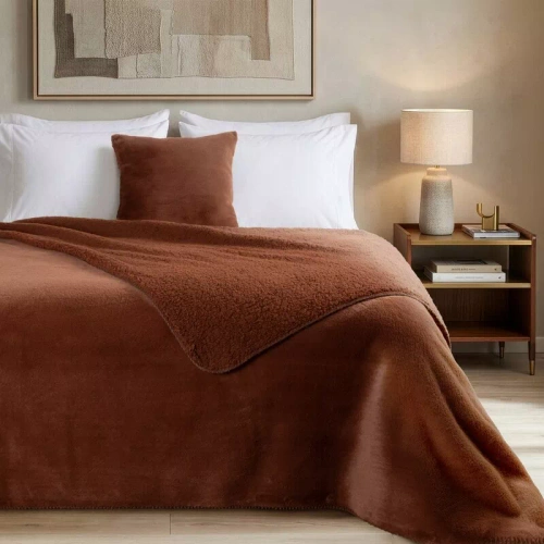 Narzuta Florina Eurofirany decorativa color polvere 100% poliestere elegante