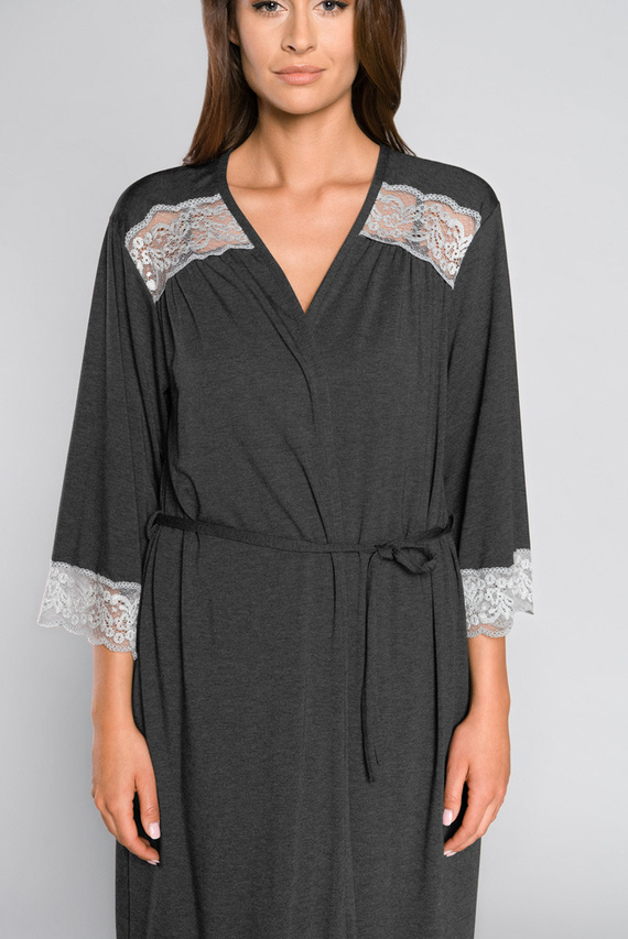 Sonata Vestaglia donna Moda italiana mélange scuro