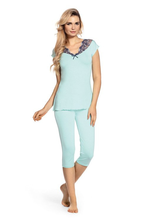 384 Clarisse Pigiama 3/4 donna - menta