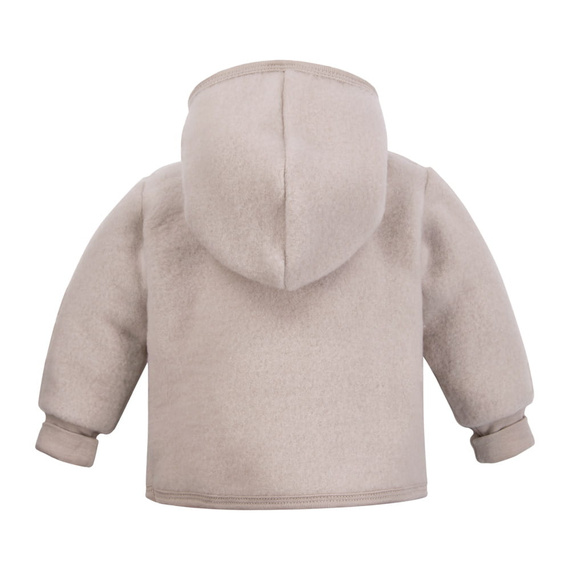 Giacca da bambino Eevi in lana merino - beige, traspirante e morbida