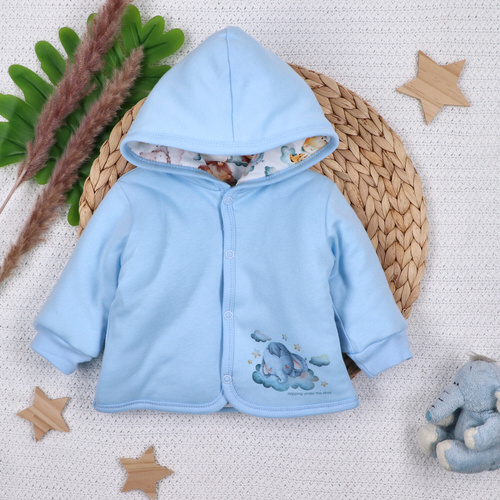 ABN-5616 Giacca per neonato Little Dreamers Nini in cotone organico - biologica, sicura, calda