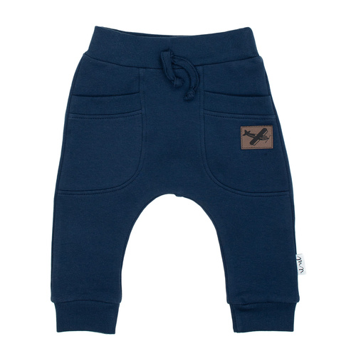 219273 Pantalone Willy Nicol - cotone blu navy con tasche