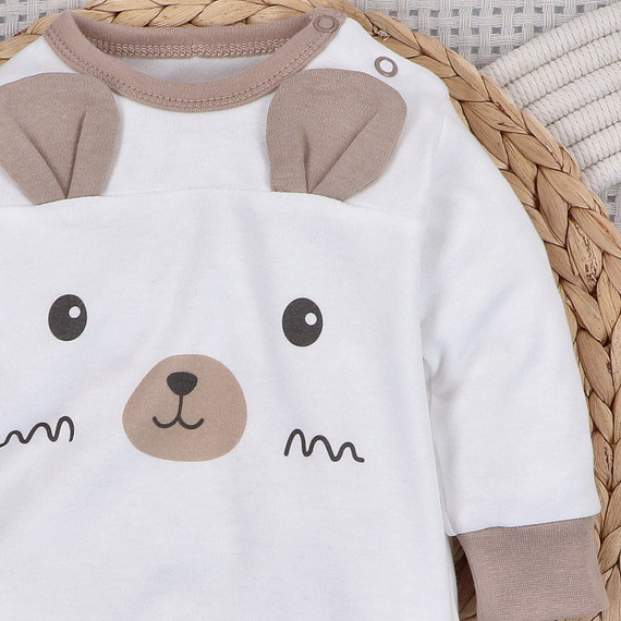 ABN-5509 Sky Journey Nini, pigiama per bambini senza piedi, cotone biologico, chiusura con bottoni a pressione