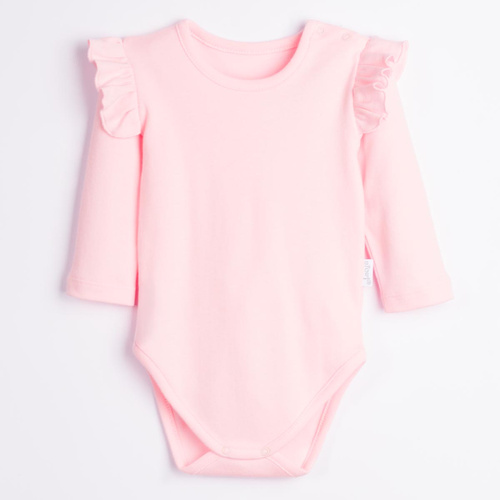 Body neonato Nicol Tosia 225095 100% cotone rosa con volant