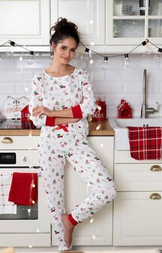 Pigiama donna Samantha Sensis -ecru