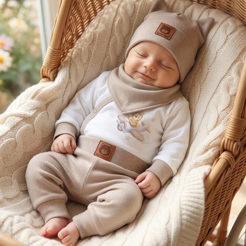 ABK-0045 Set bambino Sky Journey in cotone biologico Nini