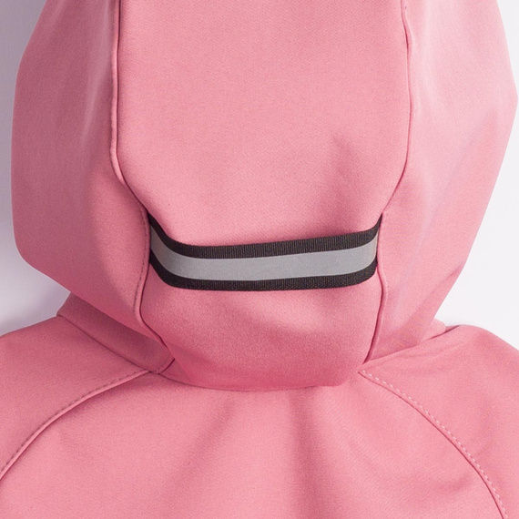 229001 Nicol Giacca softshell bambina con cappuccio, pile, riflettente