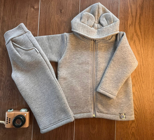 Set tuta bambino DH104 grigio - Felpa e pantaloni Mamatti