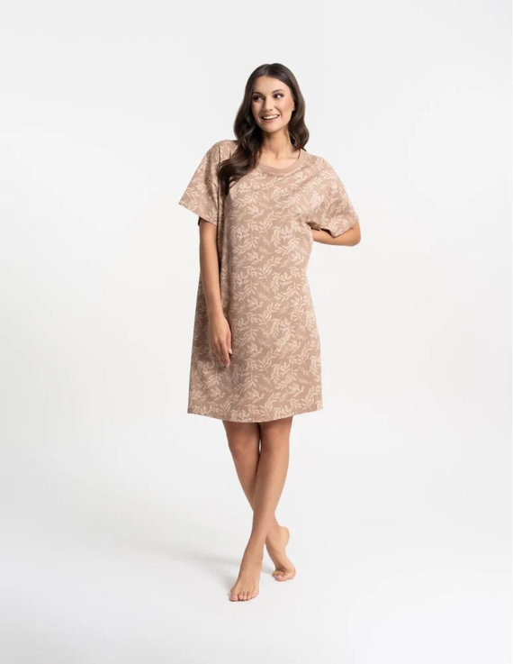 Camicia da notte donna Moraj PDK2800-006 beige – cotone oversize