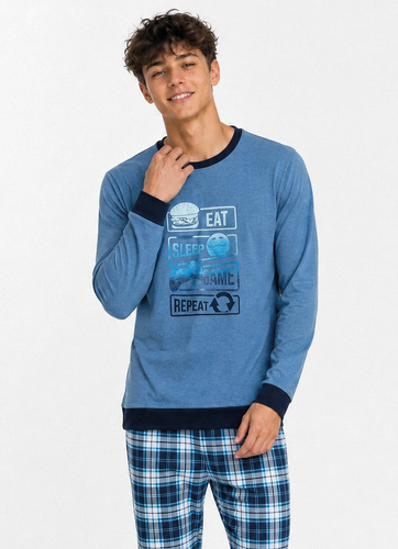 Cornette Player 967/59 pigiama per adolescente – cotone, pantaloni lunghi