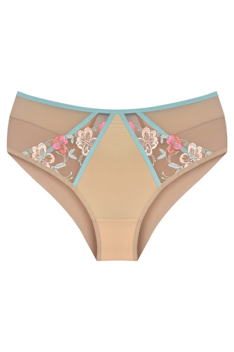 Mediolano Romantic 19248 slip beige ricamo floreale comodo elegante