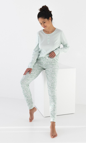 Pigiama da donna Olive Interlock Sensis - menta