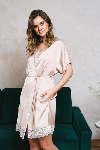 Touch Accappatoio a maniche corte Moda italiana - beige