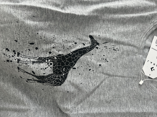 BD1700-008 Camicetta a maniche corte Moraj donna - grigio, giraffa