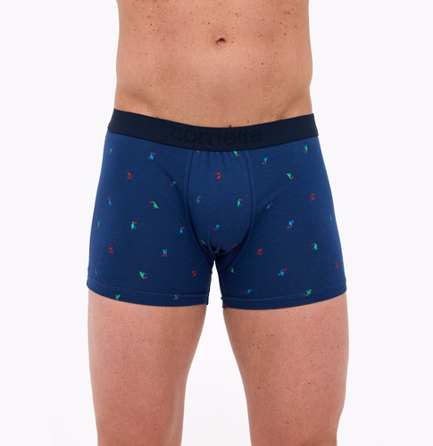 Boxer High Emotion da uomo 508/158 - blu navy, cotone