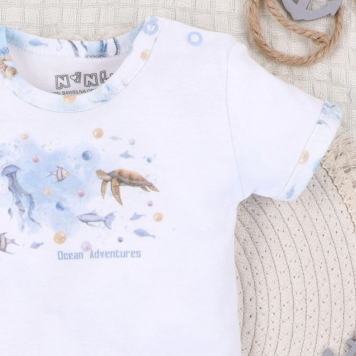 ABN-5448 Body in cotone organico Sea Of Joy di Nini - cotone organico, manica corta