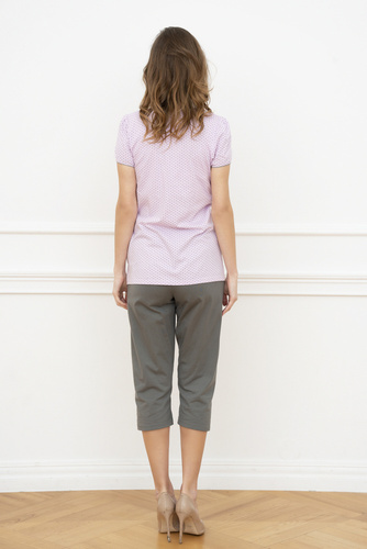 Pigiama da donna Felicita a maniche corte - rosa