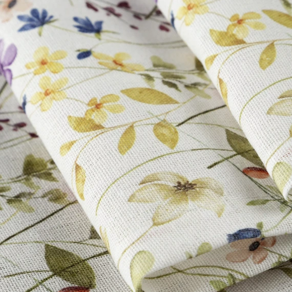 Tovaglia ANNA Eurofirany antimacchia bianco-viola fiori