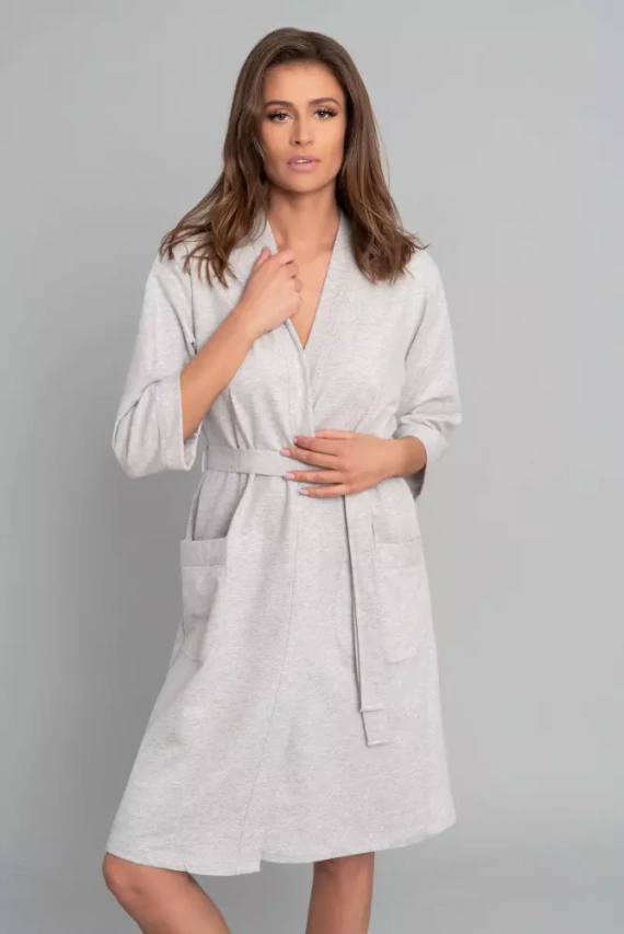 Karla Accappatoio da donna Moda italiana - melange chiaro