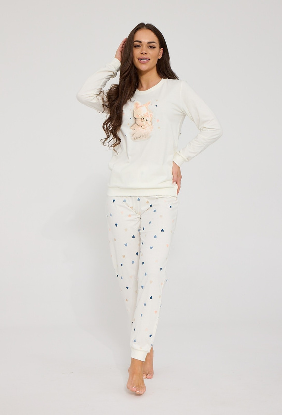 Pigiama donna Cornette 671/476 Sleeping 100% cotone manica lunga