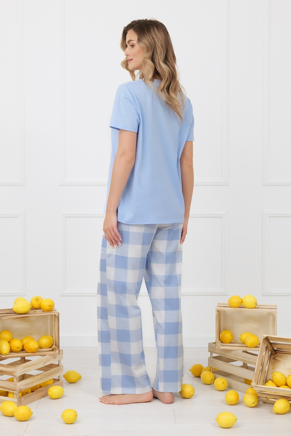 Pigiama donna MIKA Italian Fashion 100% cotone pantaloni lunghi