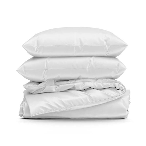 Biancheria da letto MI in microfibra Eurofirany morbida con cerniera 100% poliestere bianco