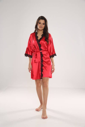 929 Kleoree Accappatoio da donna De Lafense - rosso