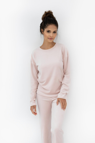 Pigiama Harmony Velour Homewear Sensis - Produzione polacca, manica lunga e pantaloni