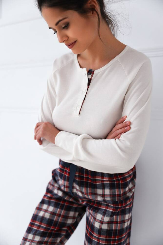 Mollie Pigiama donna Sensis Interlock - crema