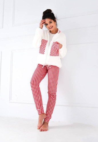 Camicetta perfetta da donna Sensis - crema-rosso