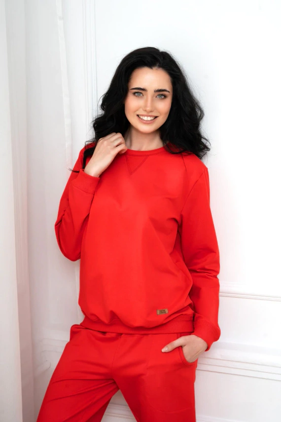 Panama Set tuta moda italiana - rosso