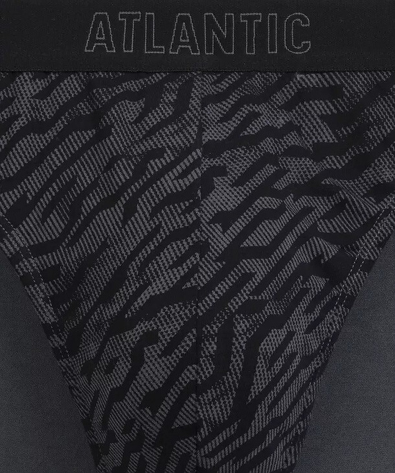 Slip da uomo Atlantic 3MP-221 A3 3 pezzi – cotone grafite/nero/indaco