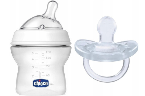 Set Chicco - biberon NaturalFeeling 150 ml + tettarella PhysioForma Soft 0-6 m