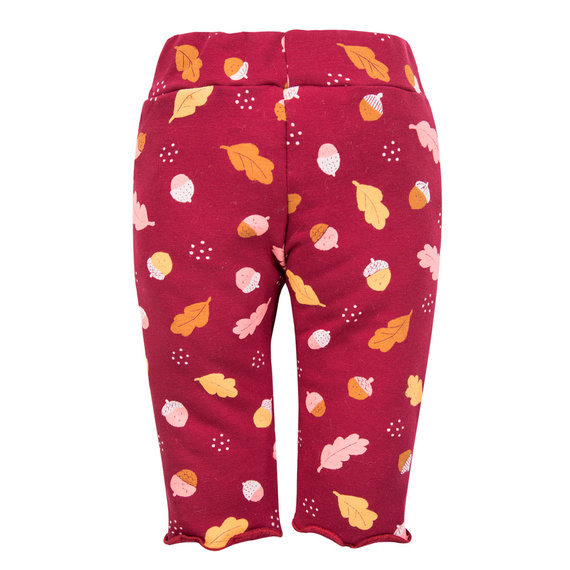 Leggings Fluffy Tails bambina - cotone, stampa bordeaux