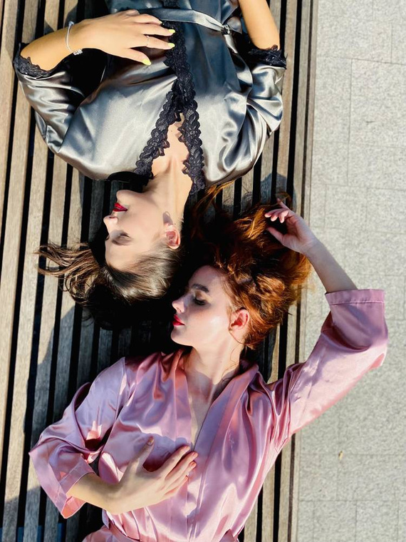 929 Kleoree Accappatoio da donna De Lafense - grigio