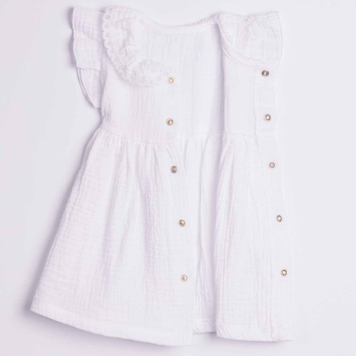 Nicol 224245 Abito in Mussola per Bambina 100% Cotone per l'Estate