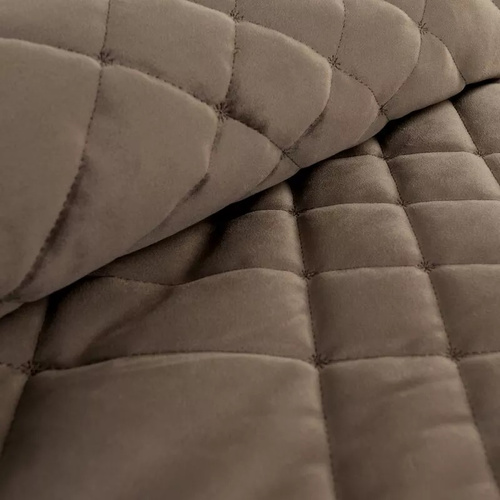 Ria 6 Copriletto decorativo in velluto Eurofirany marrone