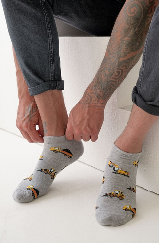 1108-048 Camion e escavatori Uomo Milena - qualità polacca - melange