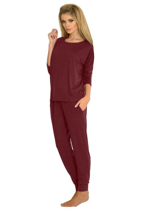 555 Paula Pigiama da donna De Lafense - marrone