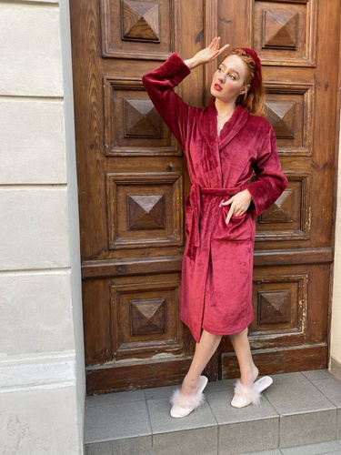 628 Accappatoio da donna Abigail Long Forex - marrone